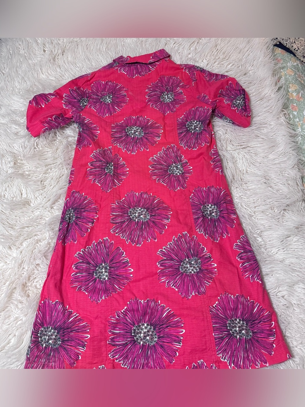 Lilly Pulitzer Stephanie Island Coral Boom Boom shift dress Size 12 With Sleeves - Picture 11 of 12